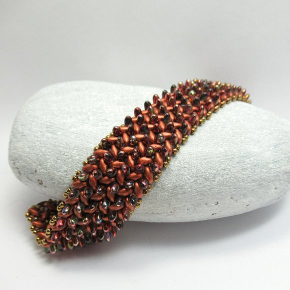 Handwoven bead bracelet - Picture 4 of 10
